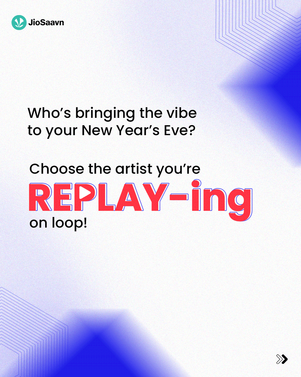 JioSaavn's tweet photo. Still haven’t checked your REPLAY 2025? This is your sign 😍
Drop the name in the comments 😇
#Replay #NewYear #TopArtist #VibeCheck #Music https://t.co/eGWAzNf110