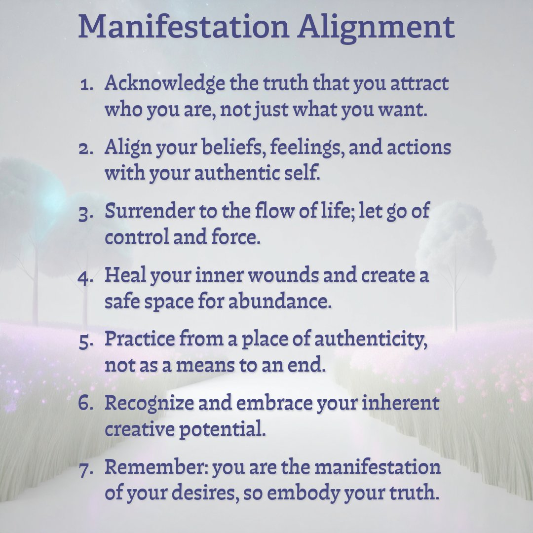 MichelBaise's tweet image. 🌟 Acknowledge who you are and attract the abundance you deserve! 💖✨ Align your beliefs, surrender to the flow, and heal to unlock your creative potential. Remember, you are the manifestation of your desires! 🙌🌈 #Manifestation #Authenticity #InnerHealing #AbundanceMindset"
