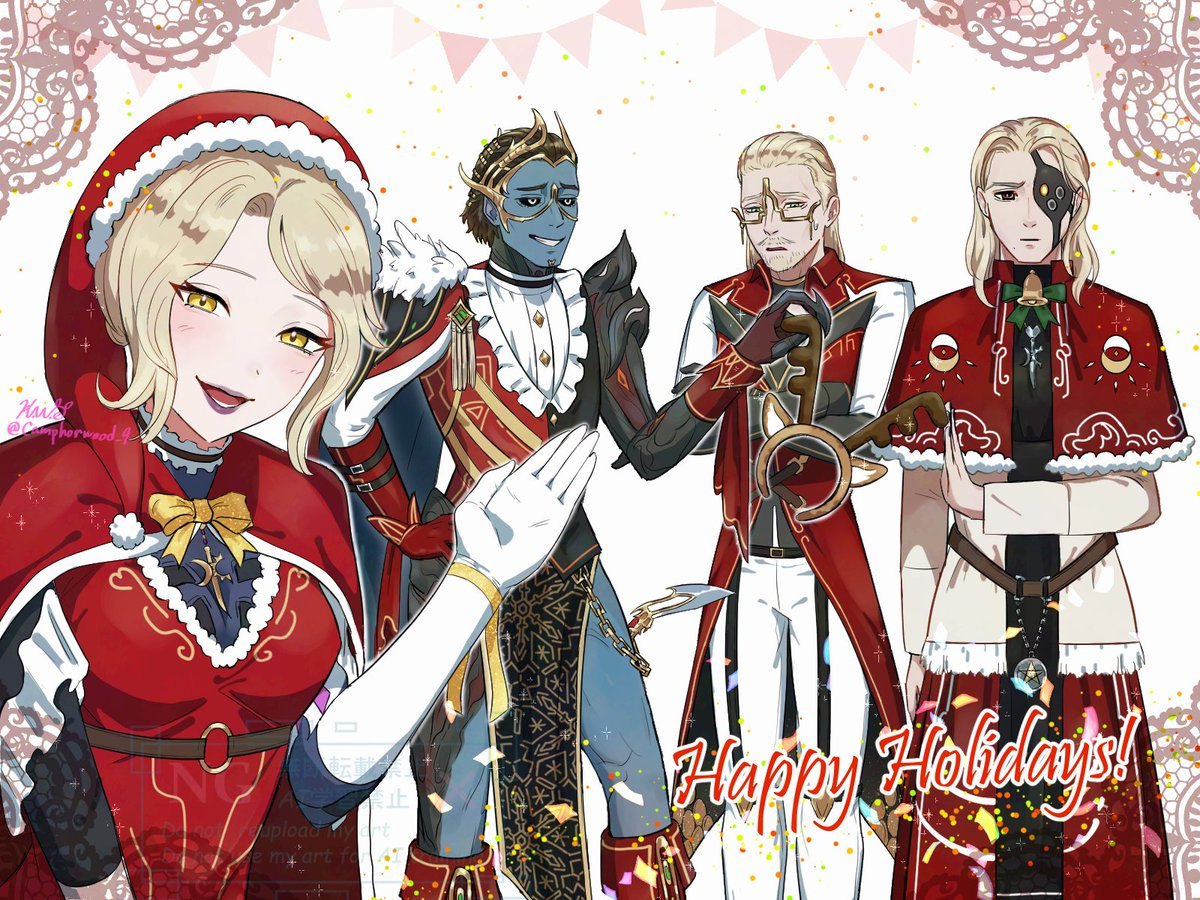 Camphorwood_9's tweet image. メリクリ〜(大遅刻)
#warframefanart
#tennocreate