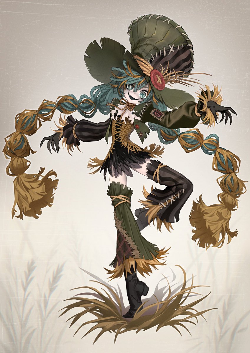 #今年も残りわずかなので今年一番伸びた絵を貼る
カカシミク🍂🌾