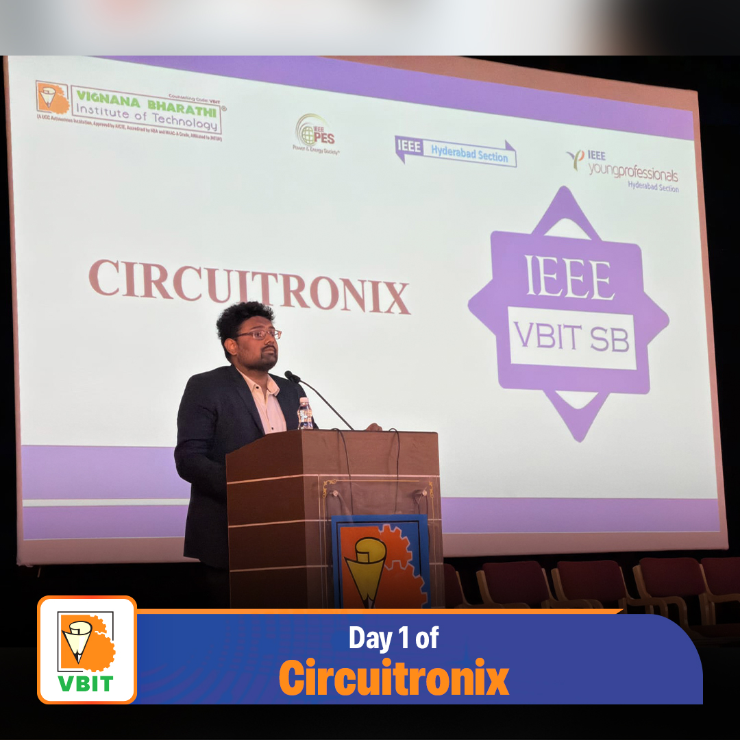 VBITHYD's tweet photo. Greetings from IEEE – #VBIT SB!

The Power and Energy Society under #IEEE – VBIT SB successfully organized Day 1 of “Circuitronix” on 29th December 2025.

#IEEEVBIT #IEEEVBITSB #Circuitronix #PES #PowerAndEnergySociety #MATLAB #CircuitAnalysis #TechnicalWorkshop #StudentLearning https://t.co/DrcSQAEAts