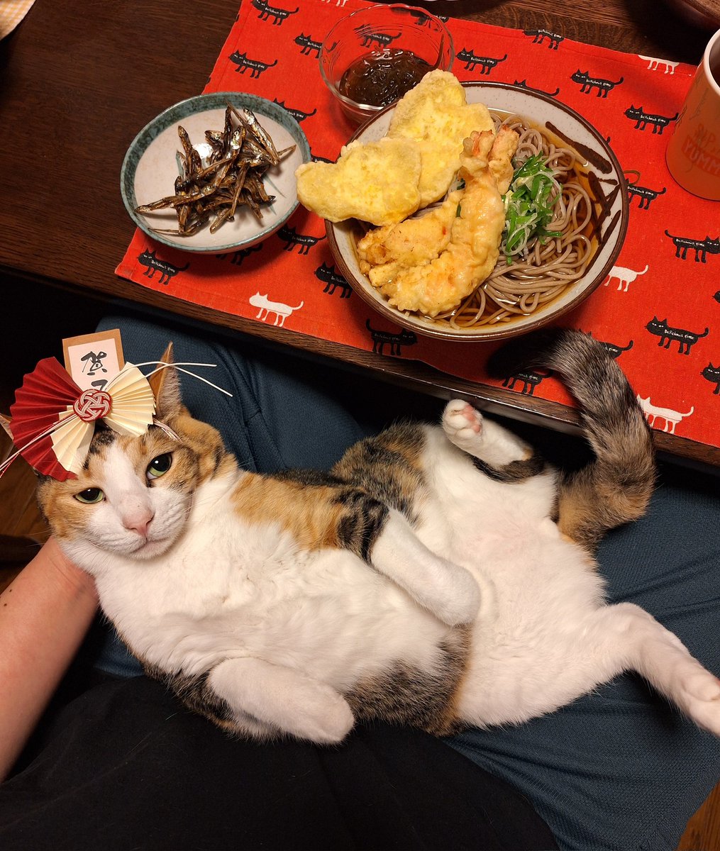 年越しそばもずく酢たつくりたべました