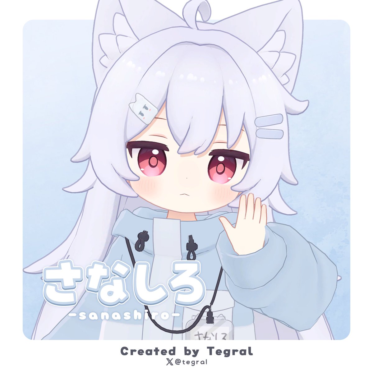 tegral's tweet image. 🎁プレゼント企画🎁

✨新作アバター『さなしろ』1/2 18時～販売開始✨

発売を記念して抽選で《5名様》に新作アバター「さなしろ」をプレゼントします！
さらにBOOTHの❤数が100増えるごとに当選者1名追加！

【応募方法】
①このアカウント(@tegral )をフォロー
②このポストをリポスト…