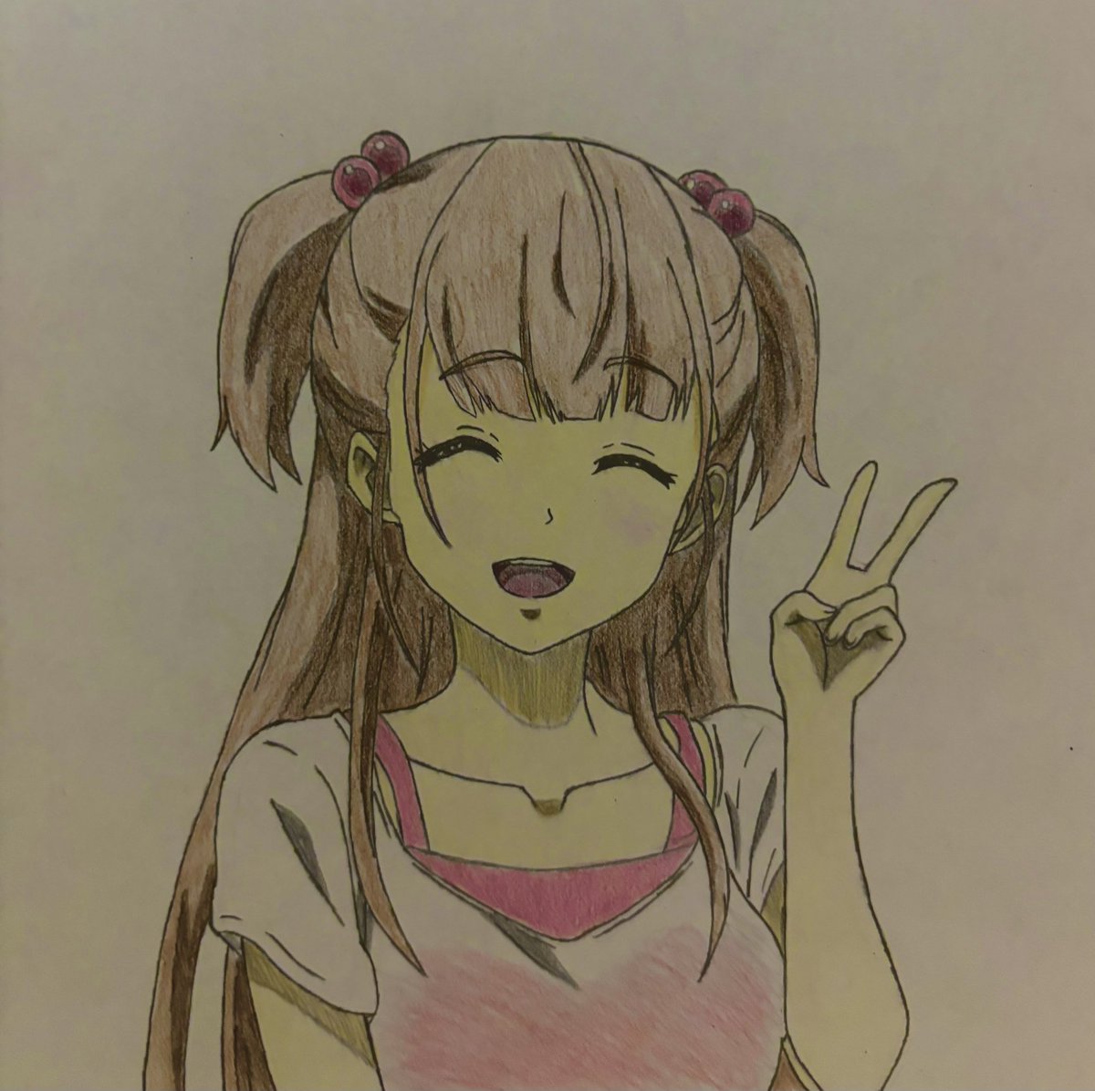 ONRY2's tweet image. 今年のシャインポストゲーム発売記念で
アニメ配信してくれた時に描いた玉城杏果ちゃん

#シャインポスト #玉城杏果 #絵描きさんと繋がりたい #イラスト好きな人と繋がりたい #今年も残りわずかなのでお気に入りの4枚を貼る