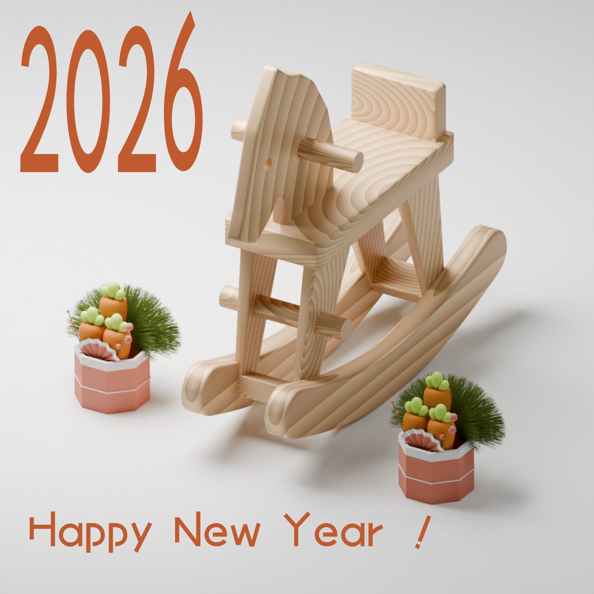 #blender #d3d
午年ということで🐴
来年もよろしくお願いします~