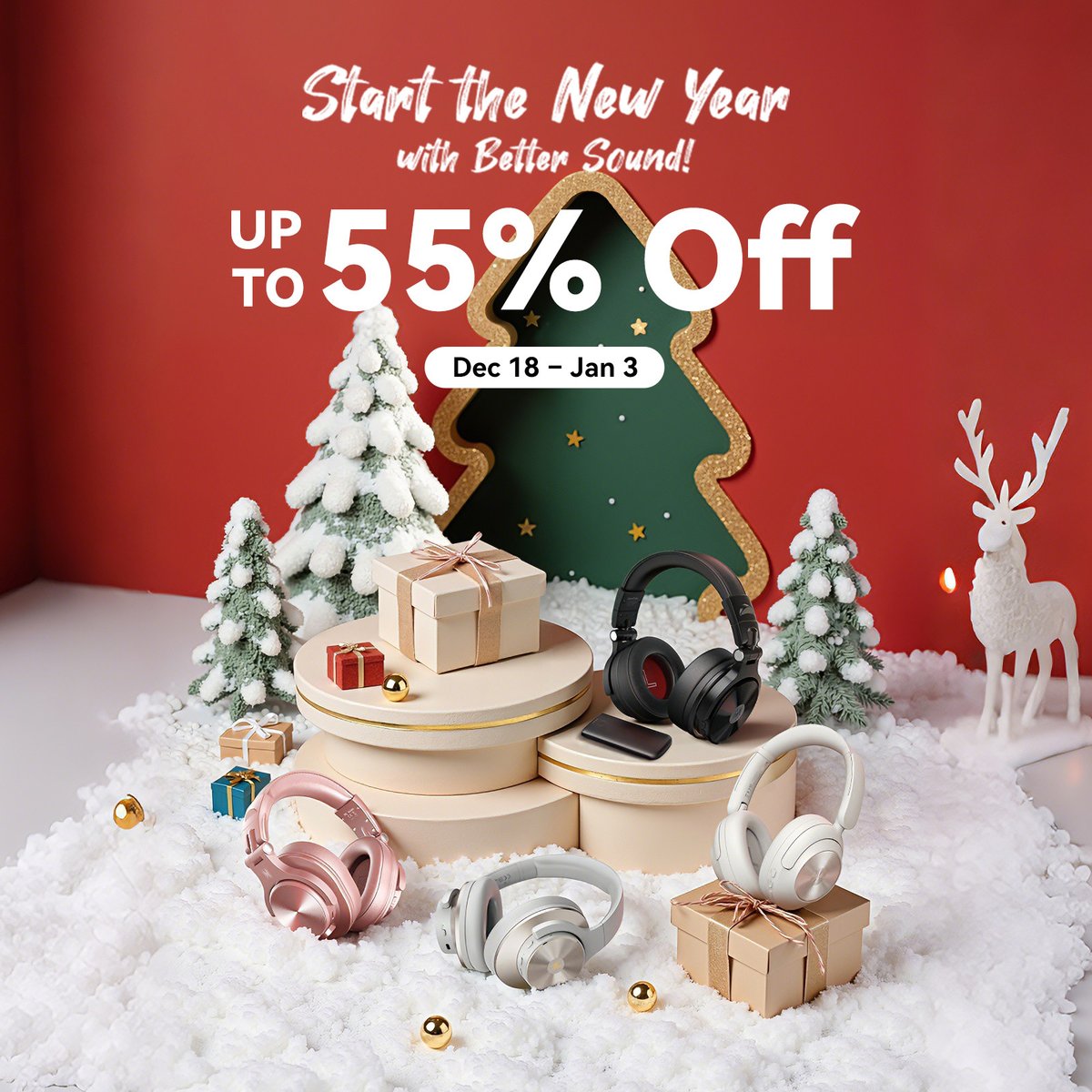 🎧 𝗡𝗘𝗪 𝗬𝗘𝗔𝗥, 𝗡𝗘𝗪 𝗦𝗢𝗨𝗡𝗗!

Upgrade your 2026 playlist now. Final days to get premium studio sound at up to 55% OFF. Ends Jan 3.

Don't miss out. Start the year right.

🔗 Shop in Bio (OneOdio Official Website)
-
-
-
#OneOdio #Headphones #AudioSale