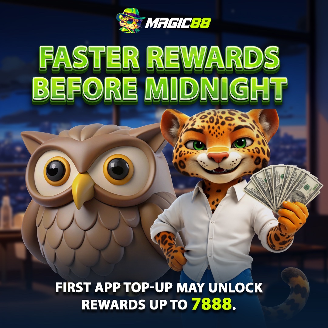 magic88global2's tweet image. ⚡ Faster rewards before midnight
Bonuses and events open quicker inside the app.
👉 magic88.game
#Magic88 #FastPlay #MobileCasino