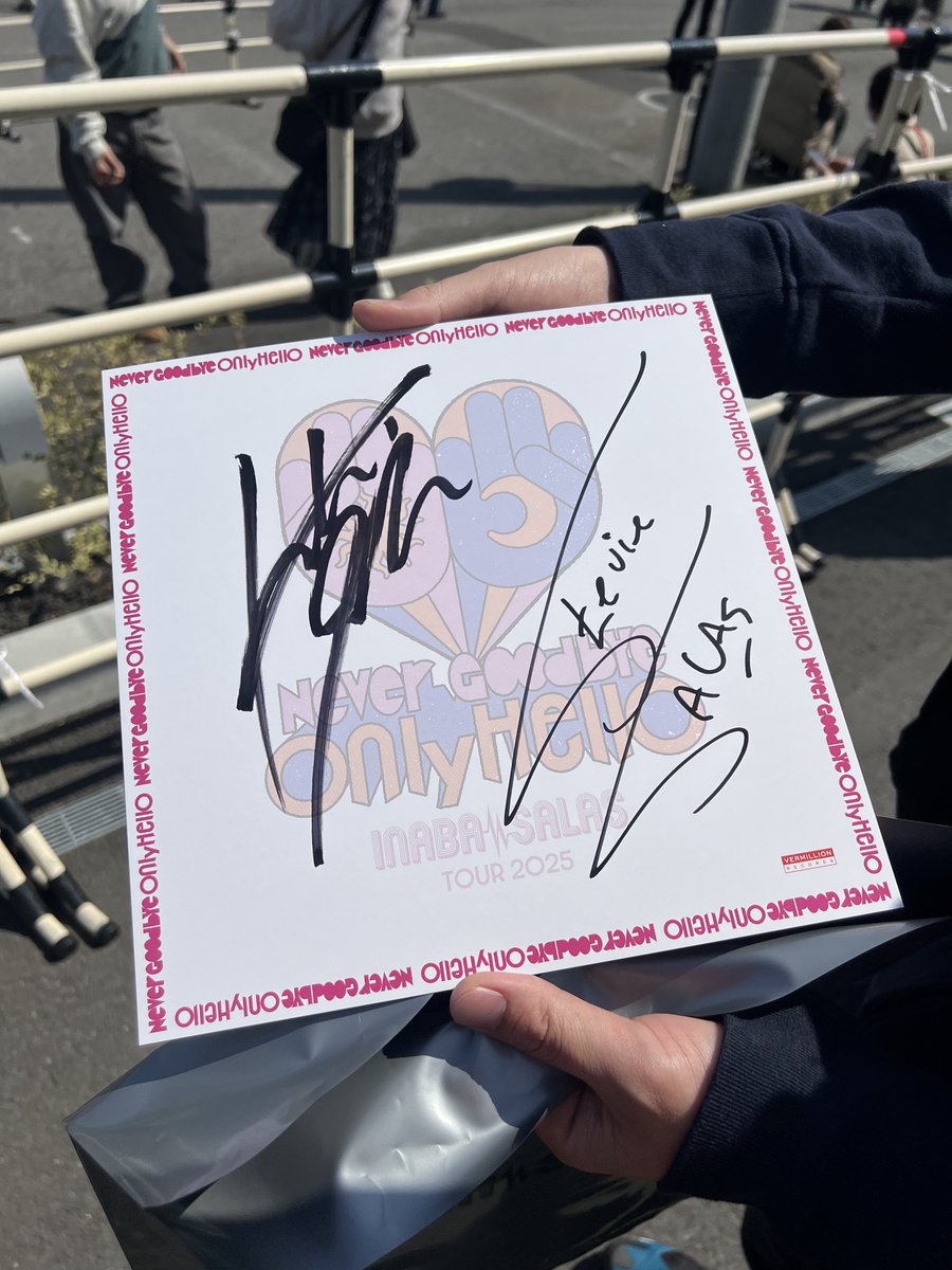 2025年を振り返る③ 3月、INABA/SALAS参戦 まさかの同伴者がサインを