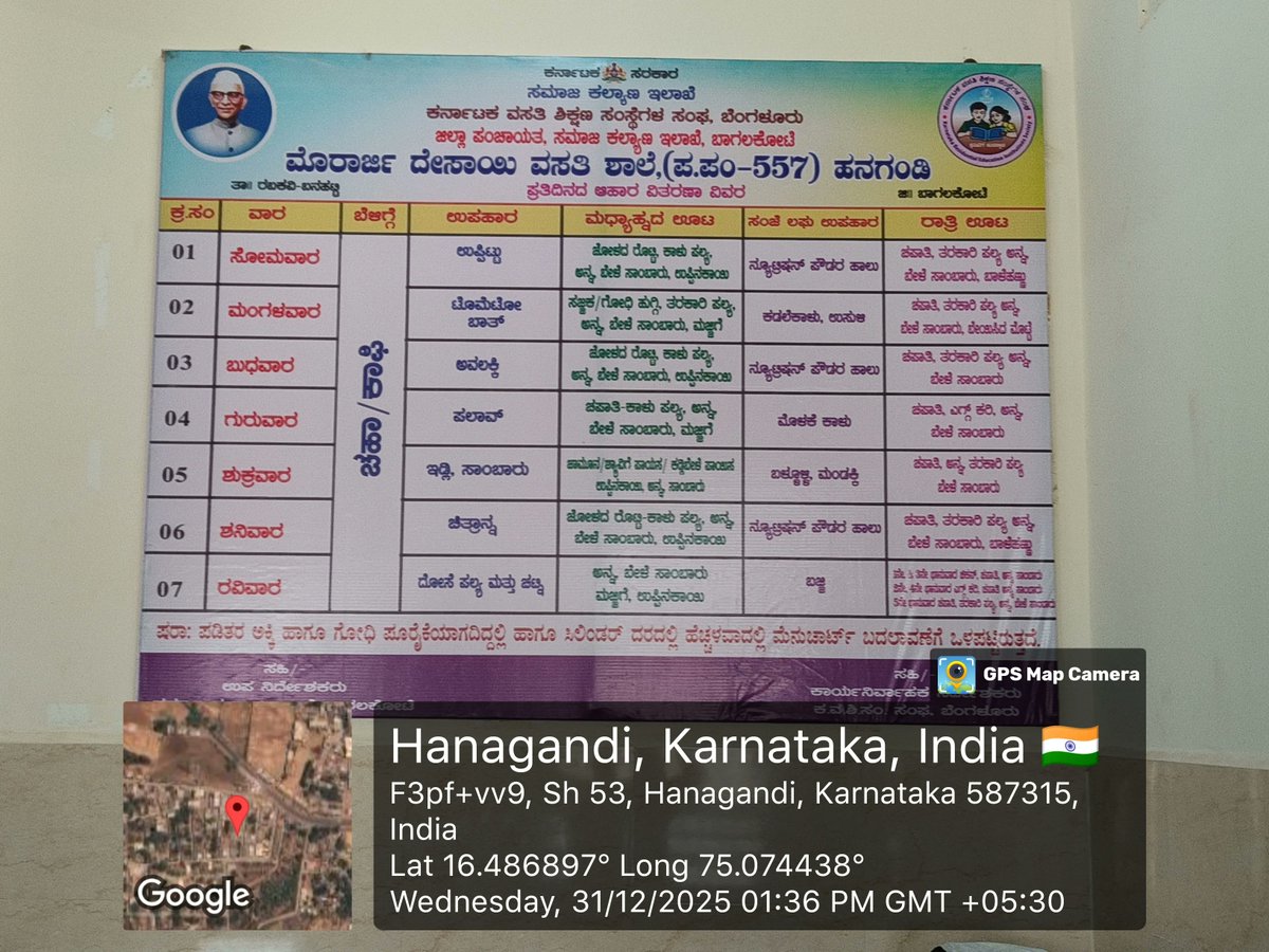 MDRSMLP557's tweet photo. Afternoon lunch. #SocialAudit_SWDMeals #SocialWelfare_Karnataka https://t.co/AbMPcpQmVI