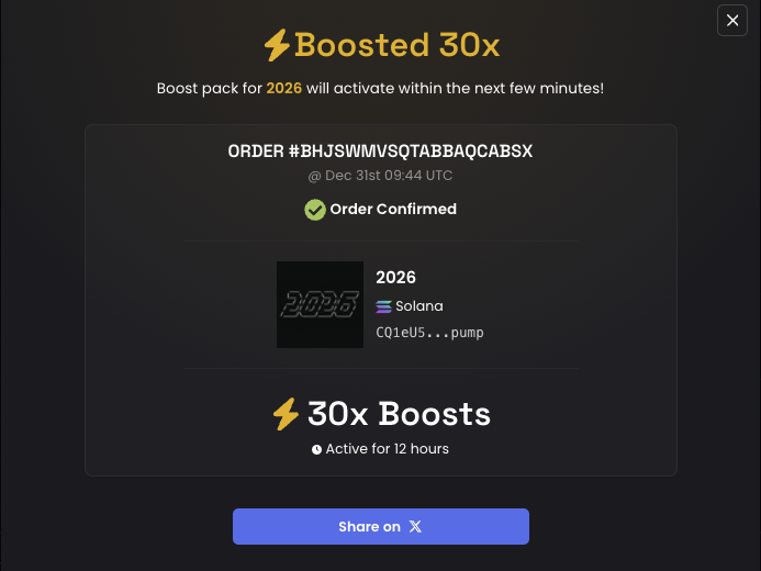 2026onpump's tweet image. Boosted for the community !