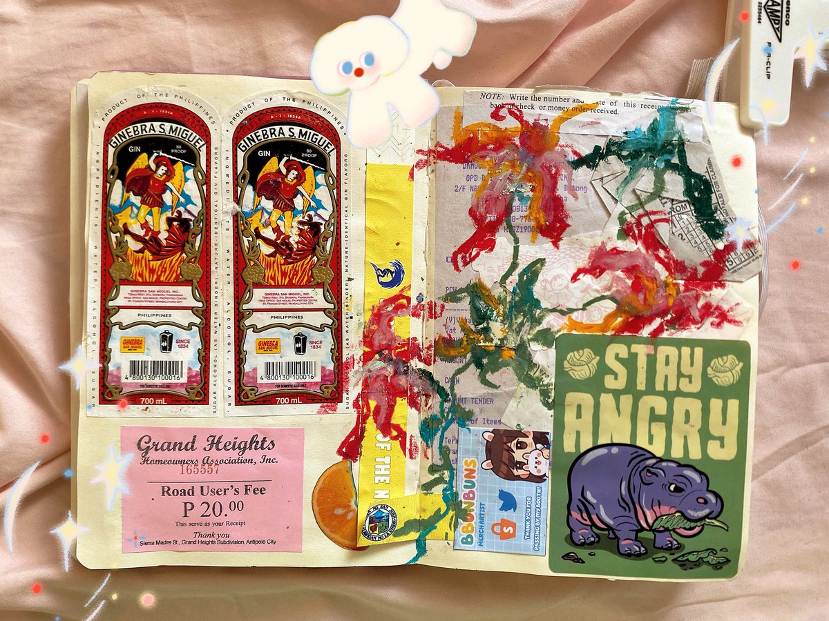 pusanggalart's tweet image. 2025 junk journal recap 🌟🐠🌸🍎
