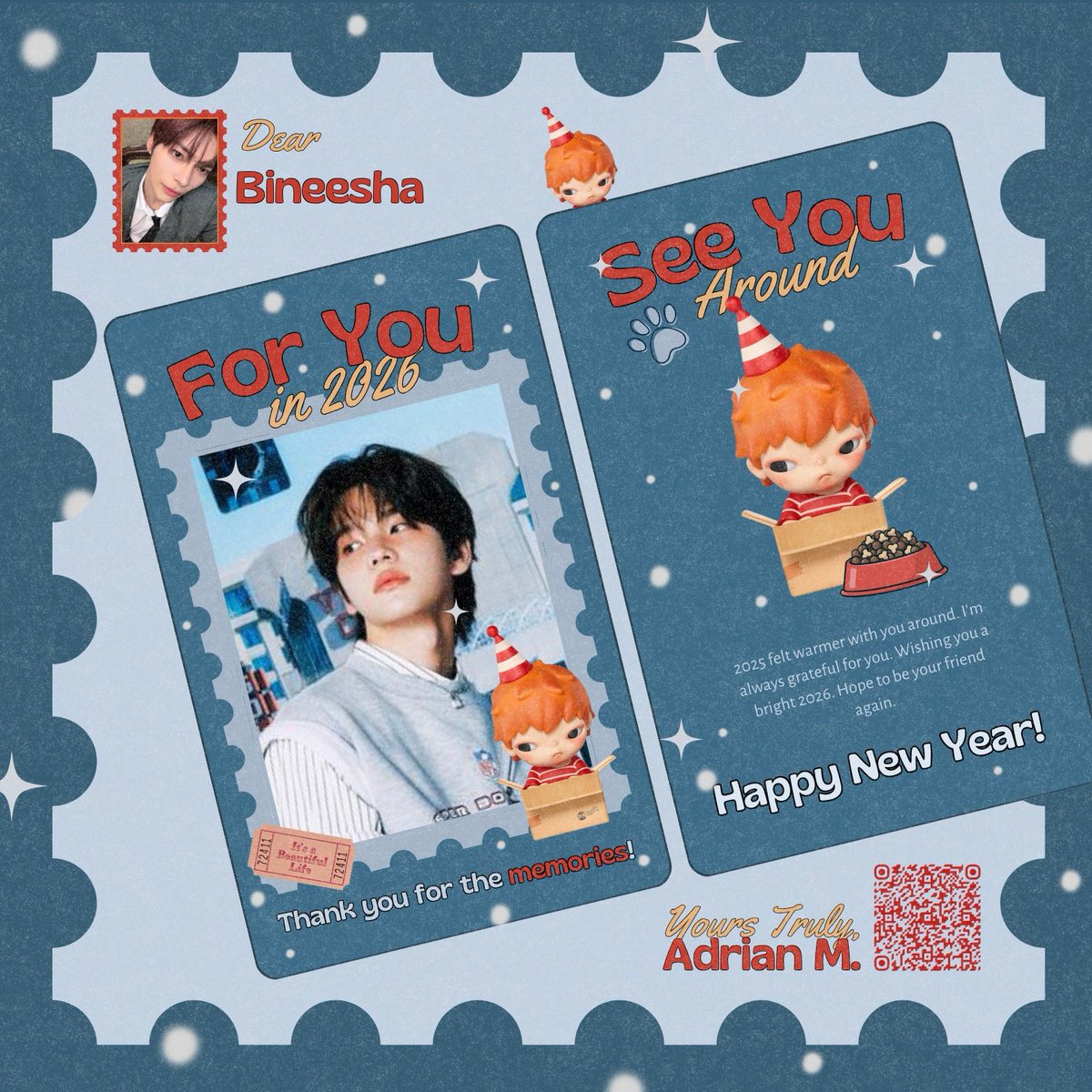 ideuntify's tweet image. SENENG BANGET ADA YANG MASIH INGET SAMA GUEEEEE 😭😭 terharu hebat. Thank you kawan-kawan yang senantiasa bikinin sweet letter ini buat gue :')) HAPPY NEW YEAAAR!!