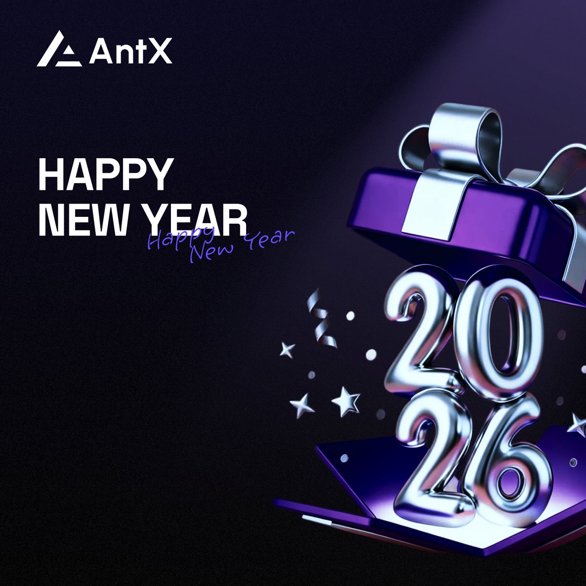 AntX_Fi's tweet photo. Happy New Year!

New year, same focus, keep building.

Wishing everyone a great year ahead.

#AntX #HappyNewYear2026