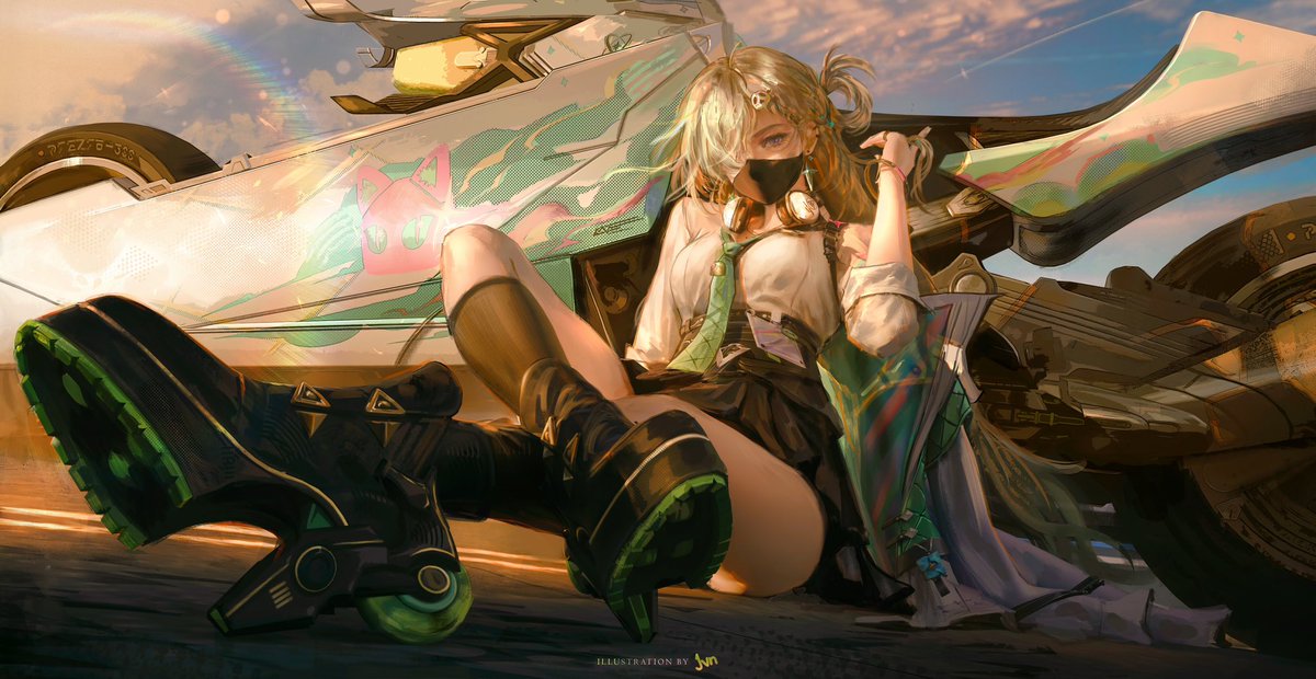 jvn_artwork's tweet image. Mask version 🫡