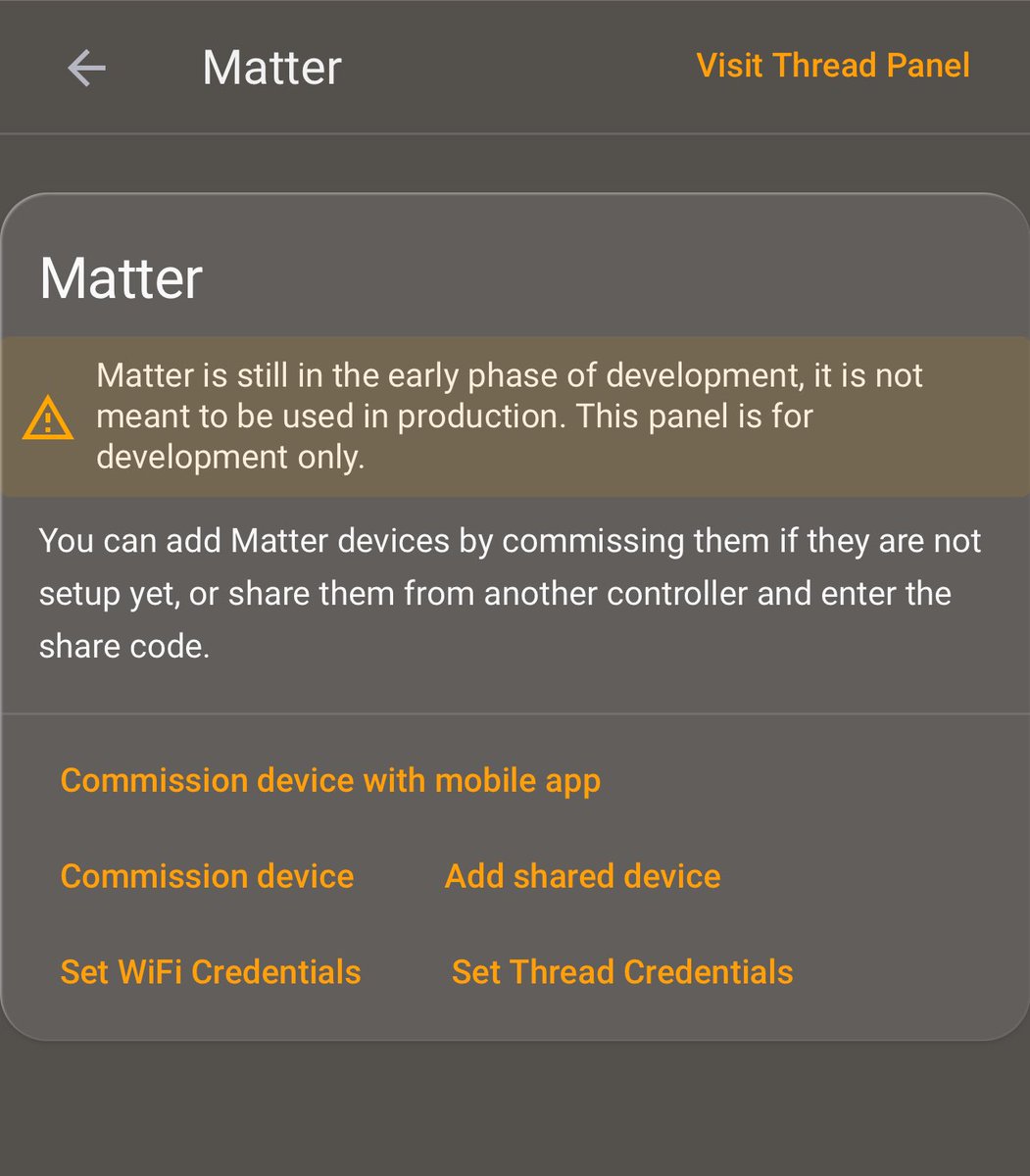 zhounanyu's tweet photo. #Matter &amp; #Thread integrations in @home_assistant are moving from Devices &amp; Services page directly to your main Settings list for better access! @ThreadGroupOrg @csaiot https://t.co/00HV3kSMPP