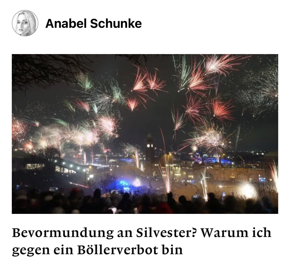 Das wird einige überraschen, aber ich bin gegen ein Böllerverbot. Ja, obwohl ich Tiere habe, ja, obwohl ich selbst nicht einmal böllere. Denn genau darin besteht der liberale Grundgedanke. Dass ich nicht ständig versuche, mit Verboten und Regulierungen anderen meine Art zu leben