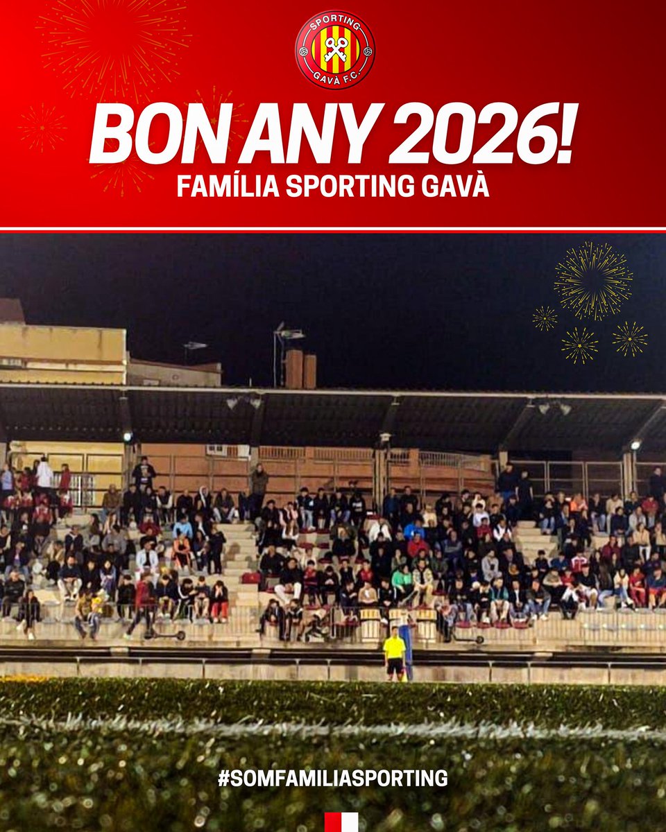 🔴⚪ Bon Any 2026, família Sporting!

Comencem un nou any amb il·lusió, treball i amb vosaltres al nostre costat, que sou una part fonamental del camí.

Gràcies per ser-hi sempre. Que el 2026 ens porti salut, futbol i molts moments per celebrar junts.

🔴⚪ Som Sporting!
