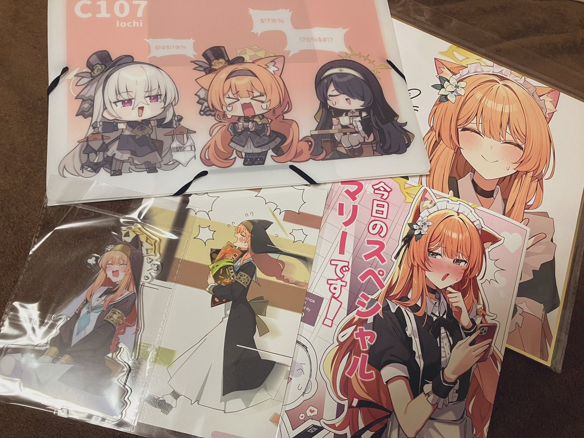 Muo先生の新刊セットなんとか手に入れました😭✨
ホント毎回可愛いマリーに癒されます…
素敵な作品をありがとうございます✨ 