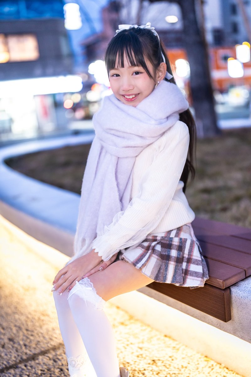 ここたん（JS4）陽が落ちても街の明かりがきれいにここたんを照らして