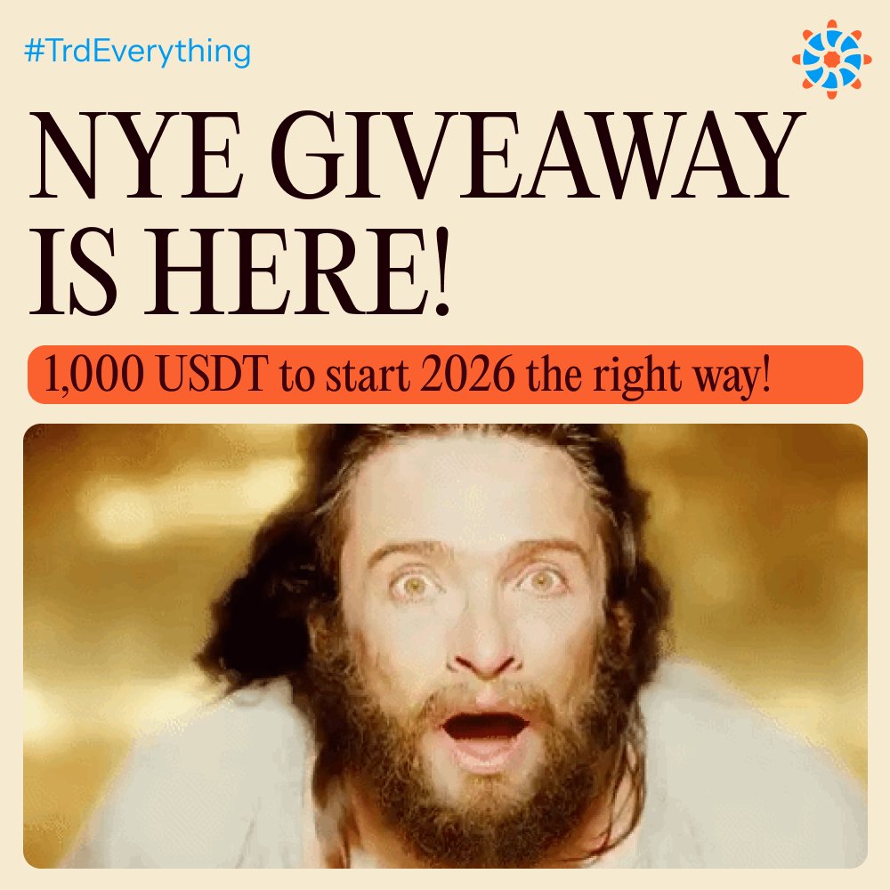 NYE GIVEAWAY ALERT: $1,000 USDT AWAITS!

Ending 2025 with a BANG! We're dropping $1,000 USDT among 10 lucky winners 💰

How to enter: 
✅ Follow @trdeverything 
✅ Join our community: t.me/trdeverything
✅ Create an account on Everything’s mini app and drop your nickname