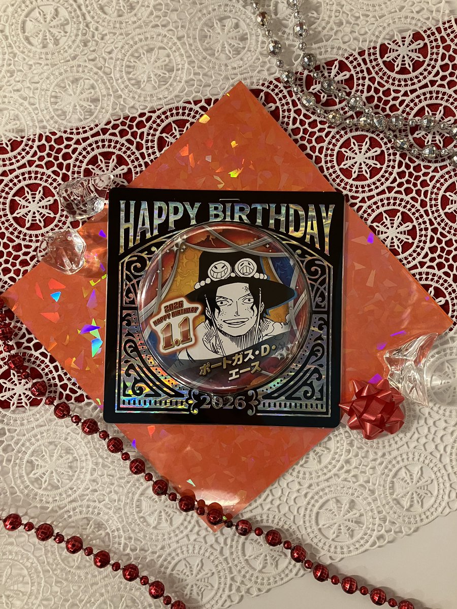 新商品】原画商品 バースデイ缶バッジ ポートガス・D・エース 550円