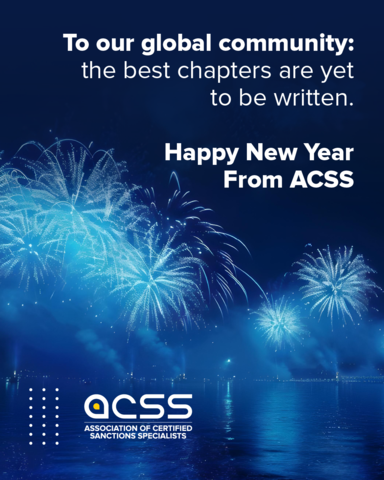 To our global community: the best chapters are yet to be written.
Happy New Year 
ACSS