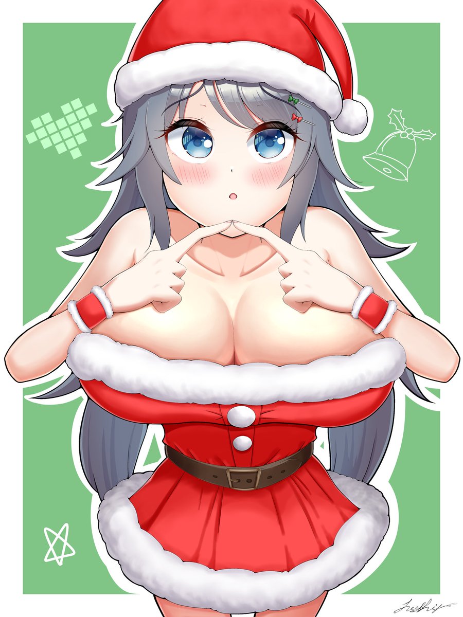 #ongeki_art 
#オンゲキ 
#井之原小星 
大遅刻ですがクリスマス小星ちゃんです。