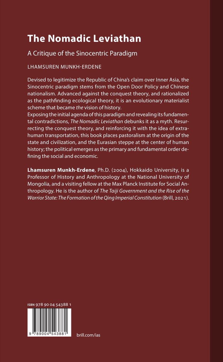 New Year’s Gift: 
The Nomadic Leviathan: A Critique of the Sinocentric Paradigm (Brill 2023) is now Open Access!

This gift was made possible by the Department of Law &amp; Anthropology at the Max Planck Institute for SocAnth.

Download the PDF for free here:
brill.com/display/title/…
