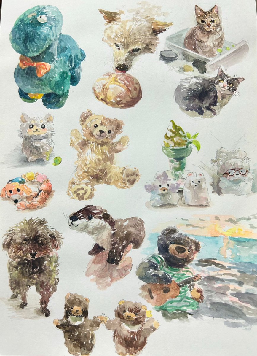ikamamemame's tweet photo. フォロワーさんのお写真描かせてください！どんなものでも大丈夫です🙆
絵の雰囲気の参考です↓
今日の23:59まで募集します〜
#いか豆のおえかき https://t.co/4tcmODdgIW