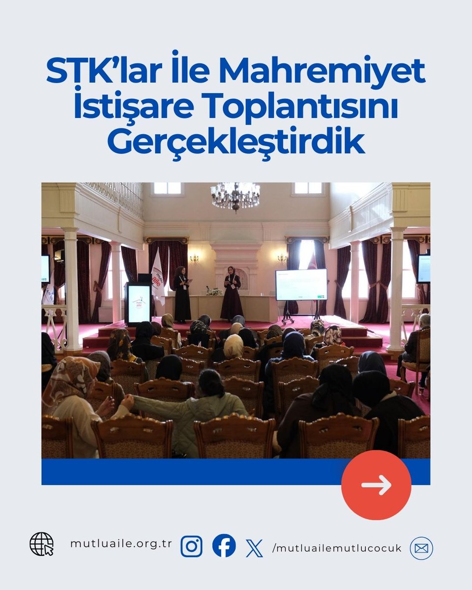 _mutluaile's tweet photo. Toplantımıza teşrif eden tüm sivil toplum kuruluşlarına ve değerli temsilcilerine katkıları için teşekkür ediyor, bu istişarenin hayırlara vesile olmasını diliyoruz. 🌿 @insanmedeniyet https://t.co/16mjJmDHfu