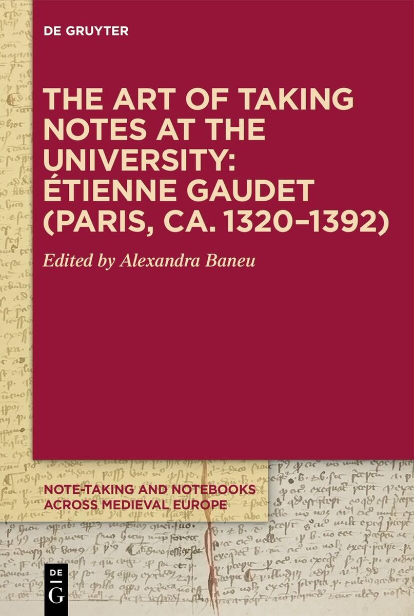 The Art of Taking Notes at the University: Étienne Gaudet (Paris, ca. 1320–1392), ed. Alexandra Baneu (De Gruyter, December 2025)
facebook.com/MedievalUpdate…
degruyterbrill.com/document/isbn/…
#medievaltwitter #medievalstudies #medievalmanuscripts