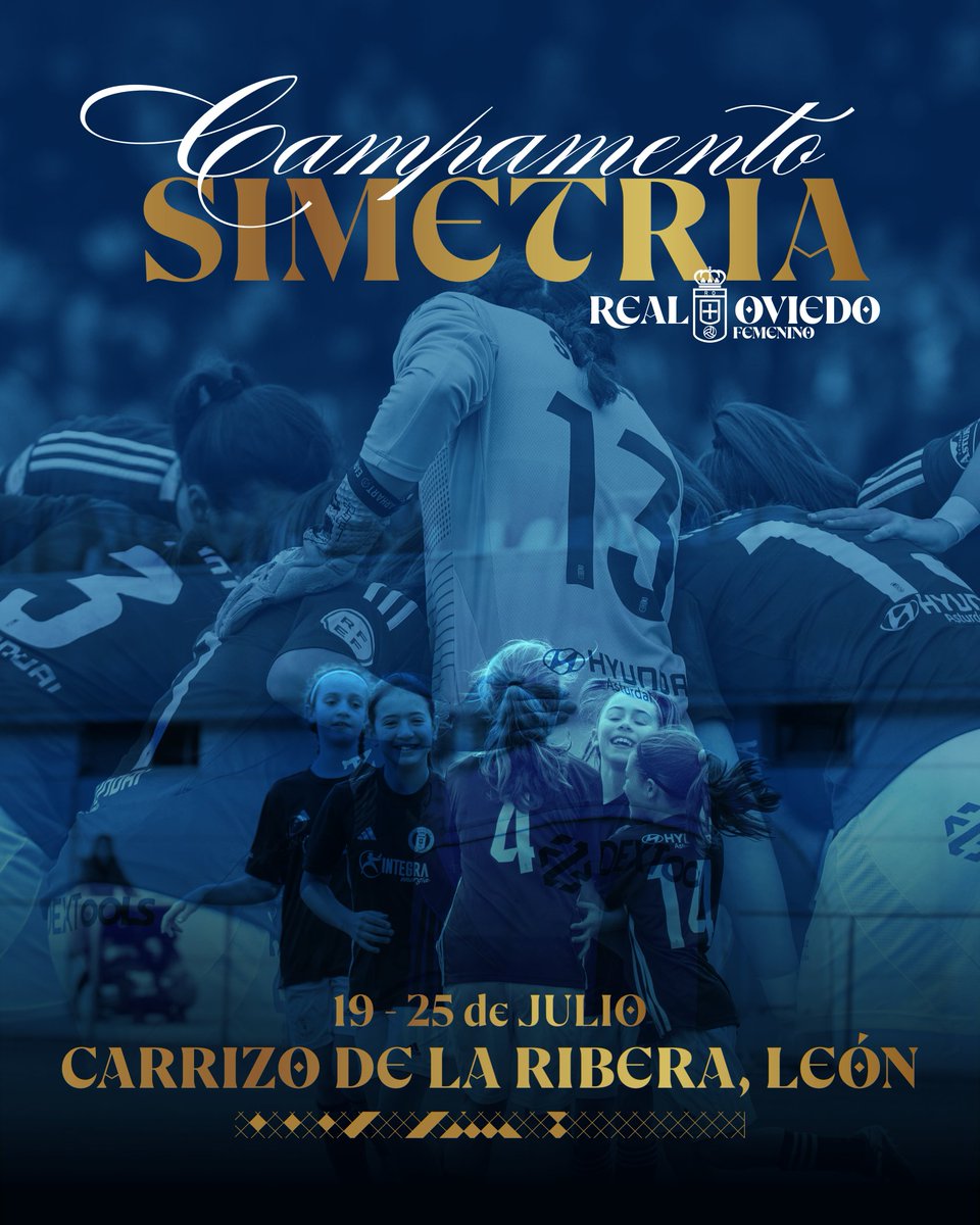 RealOviedoFem's tweet photo. 🎁 ¿Buscando la mejor sorpresa por Navidad? 🎁

💫 ¡Regala la mejor experiencia en nuestro Campamento de Verano Simetría! 
 
👑 Los "Reyes Magos" que reserven esta Navidad tienen además un detalle muy especial 💙

📲 https://t.co/fyRev6gzKh

#RealOviedoFemenino 🔵⚪️ https://t.co/MQJXgHmbcu