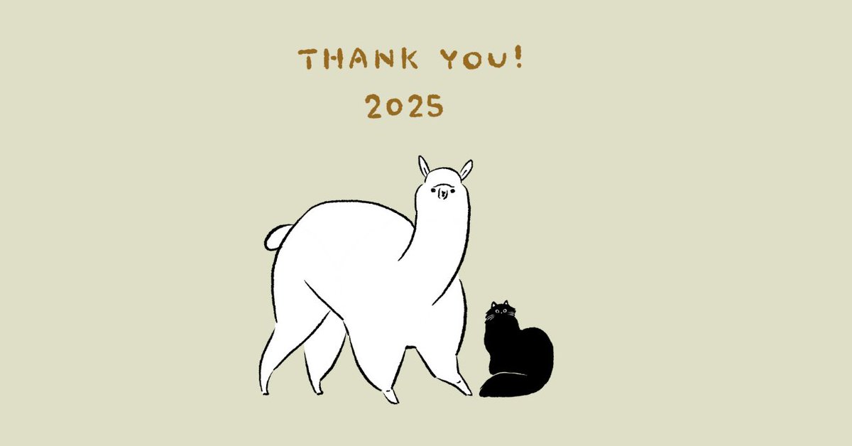 今年もありがとうございました

なんといっても2025年ははじめて個展を開いたこと。
アルパカの雑貨を作り始めて16年、これまでの想いをつめこんだ個展となりました。
こつこつと作りためた陶器や、アナログイラストの原画販売、個展限定の雑貨など