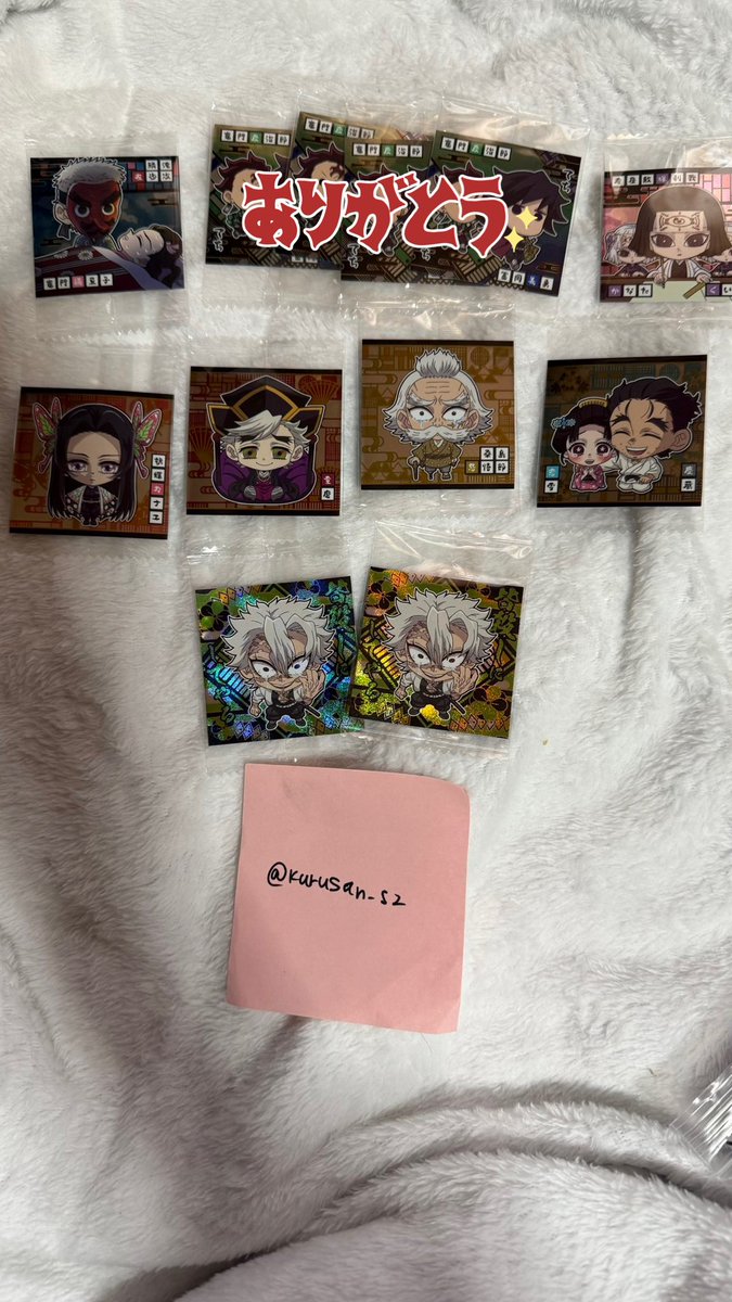 スタンプ着いてるものお取引中です！他は募集しているので交換可能な方