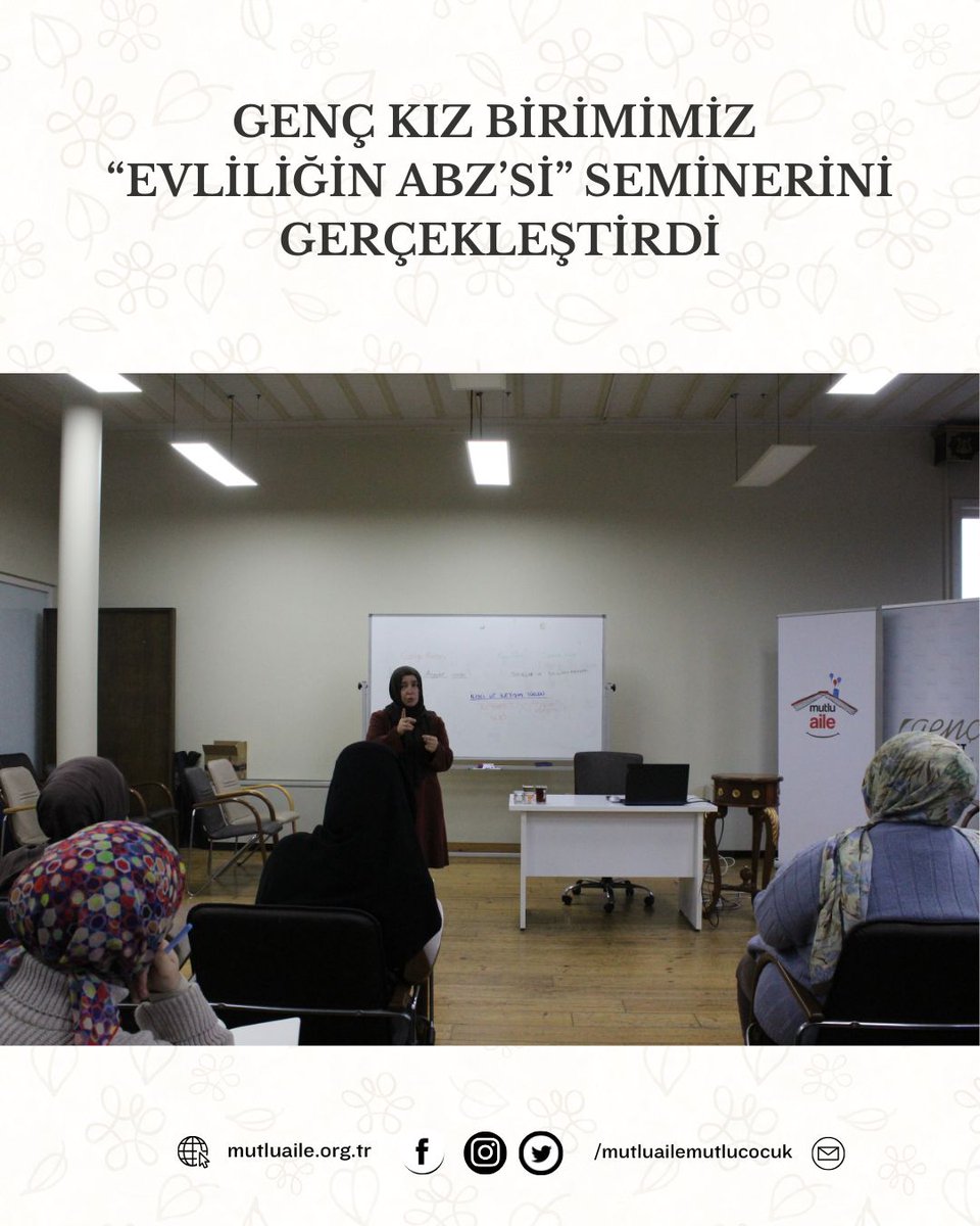 _mutluaile's tweet photo. Katılım sağlayan tüm hanımlara, sürece katkı sunan kıymetli konuşmacılarımıza ve bu anlamlı programın gerçekleşmesinde bizimle yol arkadaşlığı yapan Genç Hareket ekibine gönülden teşekkür ederiz. @insanmedeniyet https://t.co/1voBXt7SAX