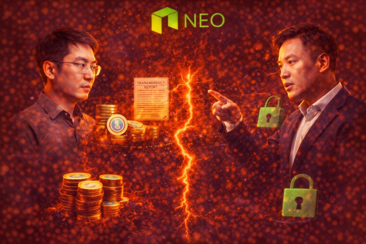 NEO LEADERS CLASH PUBLICLY AS GOVERNANCE AND FUND CONTROL DISPUTE ERUPTS Neo  co-founder Erik Zhang accused Da Hongfei of failing to disclose Neo  Foundation finances and called for a full, verifiable transparency