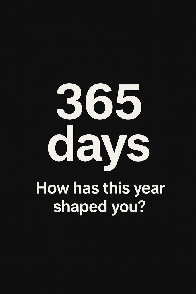 365 days.
Some wins I’m proud of.
Some lessons I paid for.
Still grateful.

What’s one thing this year taught you?