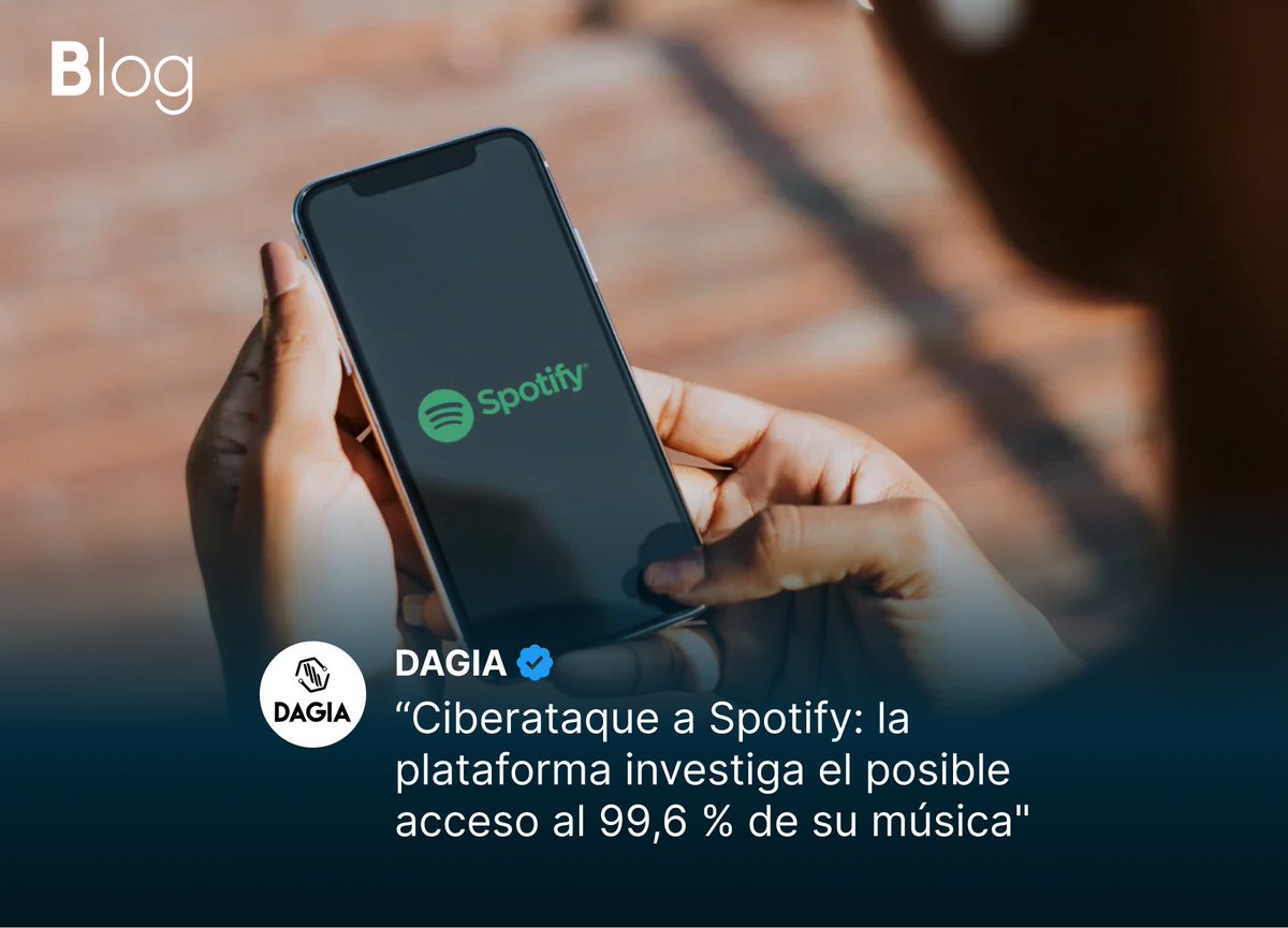 ProyectoDAGIA's tweet photo. Spotify investiga un posible acceso no autorizado a parte de su catálogo, relacionado con técnicas de scraping y automatización. 
.
.
.
#Ciberseguridad #Ciberataques #ProteccionDeDatos #SeguridadDigital #DAGIA https://t.co/W0wEh5lX2V