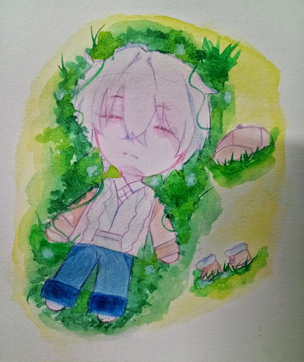 NguyenAnli's tweet photo. Watercolor art✨
#Noctilucent https://t.co/uq151C61Qr