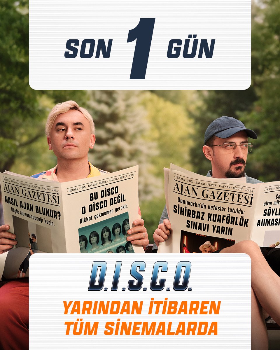 discofilmi's tweet photo. Bu DISCO, o DISCO değil.
D.I.S.C.O. yarından itibaren tüm sinemalarda.🪩 https://t.co/pcB5xpHsp4