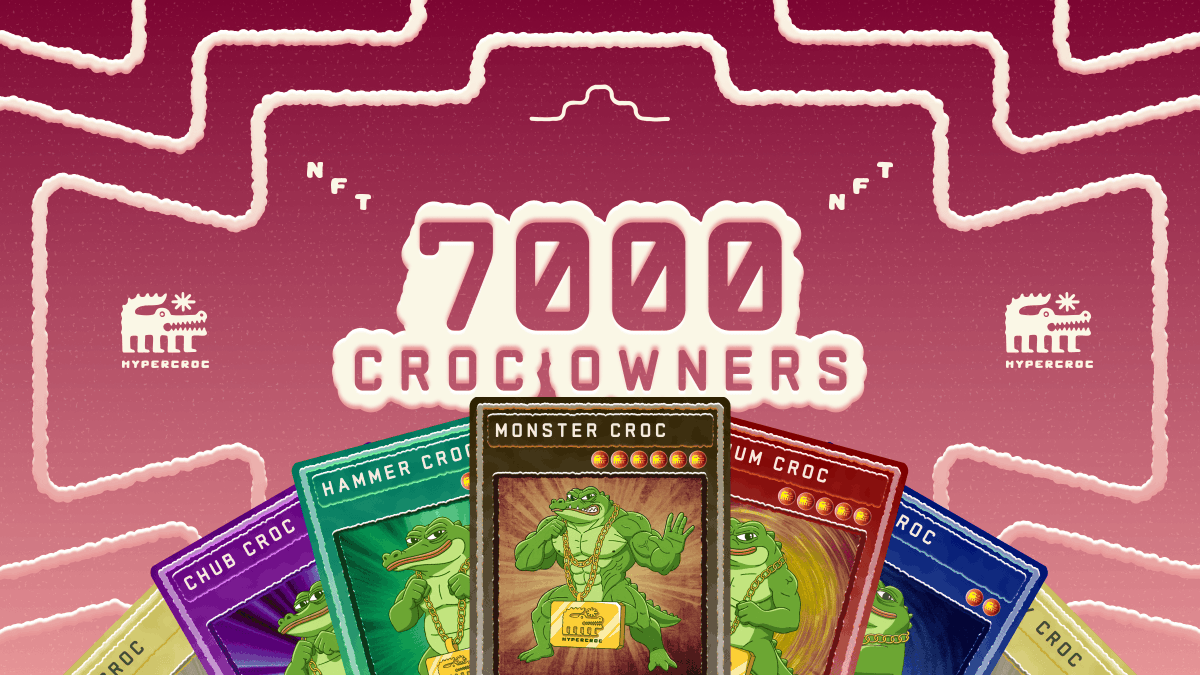 🐊 7,000 CROC OWNERS: THE SWAMP KEEPS GROWING 🐊

We’ve officially crossed 7,000 Croc Card owners, and the swamp is stronger than ever!

Mint your Croc and jump in the swamp awaits! 🐊✨