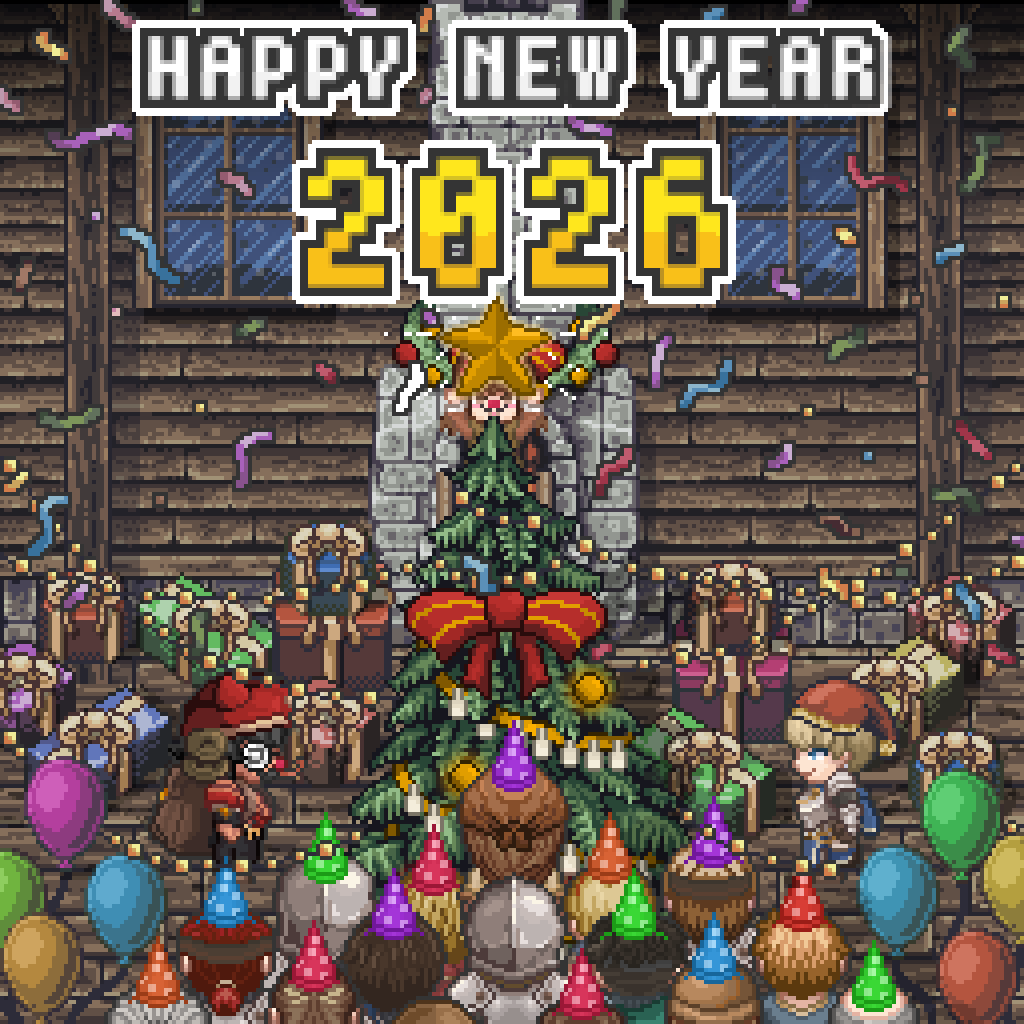 あけましておめでとうございます
2026年もゲーム開発を楽しんでまいります
応援よろしくお願いいたします

#HappyNewYear 2026
We’re excited to continue our indie game journey.
Thank you for your support!

<a href="/TiyaAndEagle/">TiyaAndEagleOfficial</a> 

#年賀イラスト #IndieGame #gamedev #PixelArt #gamedev