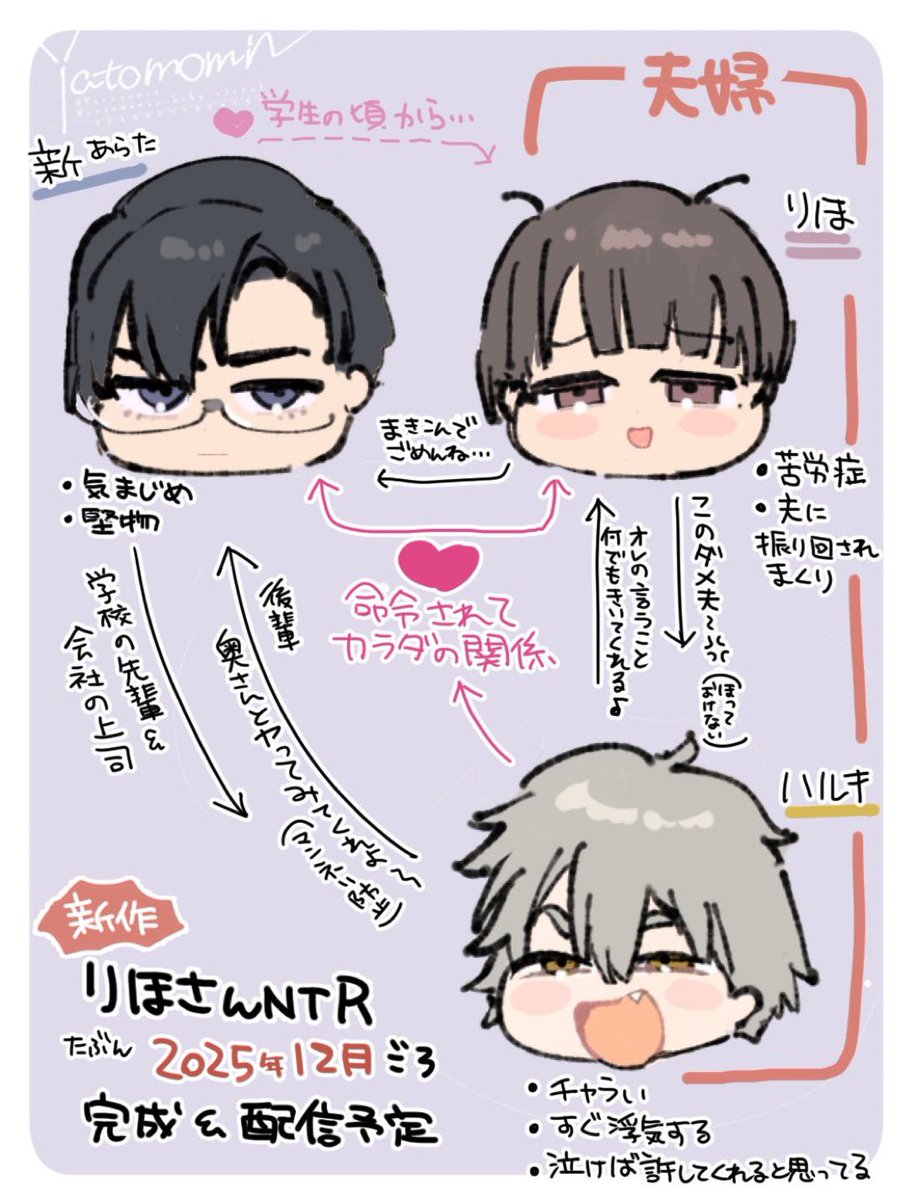 12月配信を予定していました「りほさんNTR」ですが配信日を1月の正月明けに延長させて頂きました。申し訳ありません!
9割既に完成しててあとは一部修正だけなのでもう少しだけお待ち下さい。遅筆ですいません🙇🙏😭 