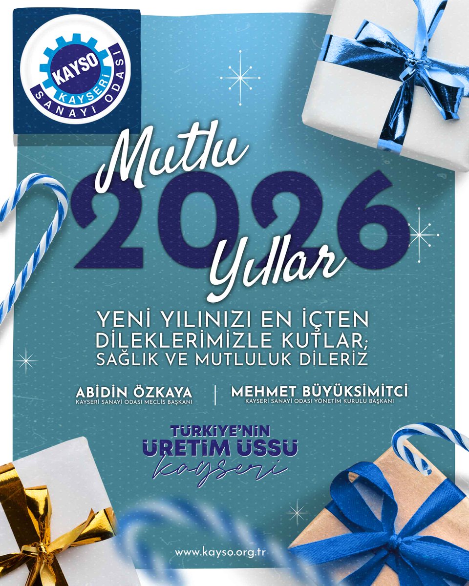 Yeni yılın şehrimize, ülkemize ve dünyaya sağlık, huzur ve bereket getirmesini diliyoruz.  

#Hoşgeldin2026