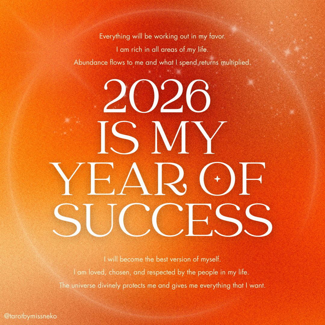 tarotbymissneko's tweet image. ✨ Retweet this to attract money, success, and protection this 2026 ✨