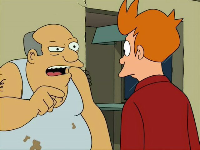 QuotesFuturama's tweet image. Hey, Fry. Pizza goin' out. C'mon!

But I'm celebrating New Year's Eve.

Like you got squat to celebrate! You're a delivery boy this millennium and you'll be a delivery boy next millennium!

#Futurama