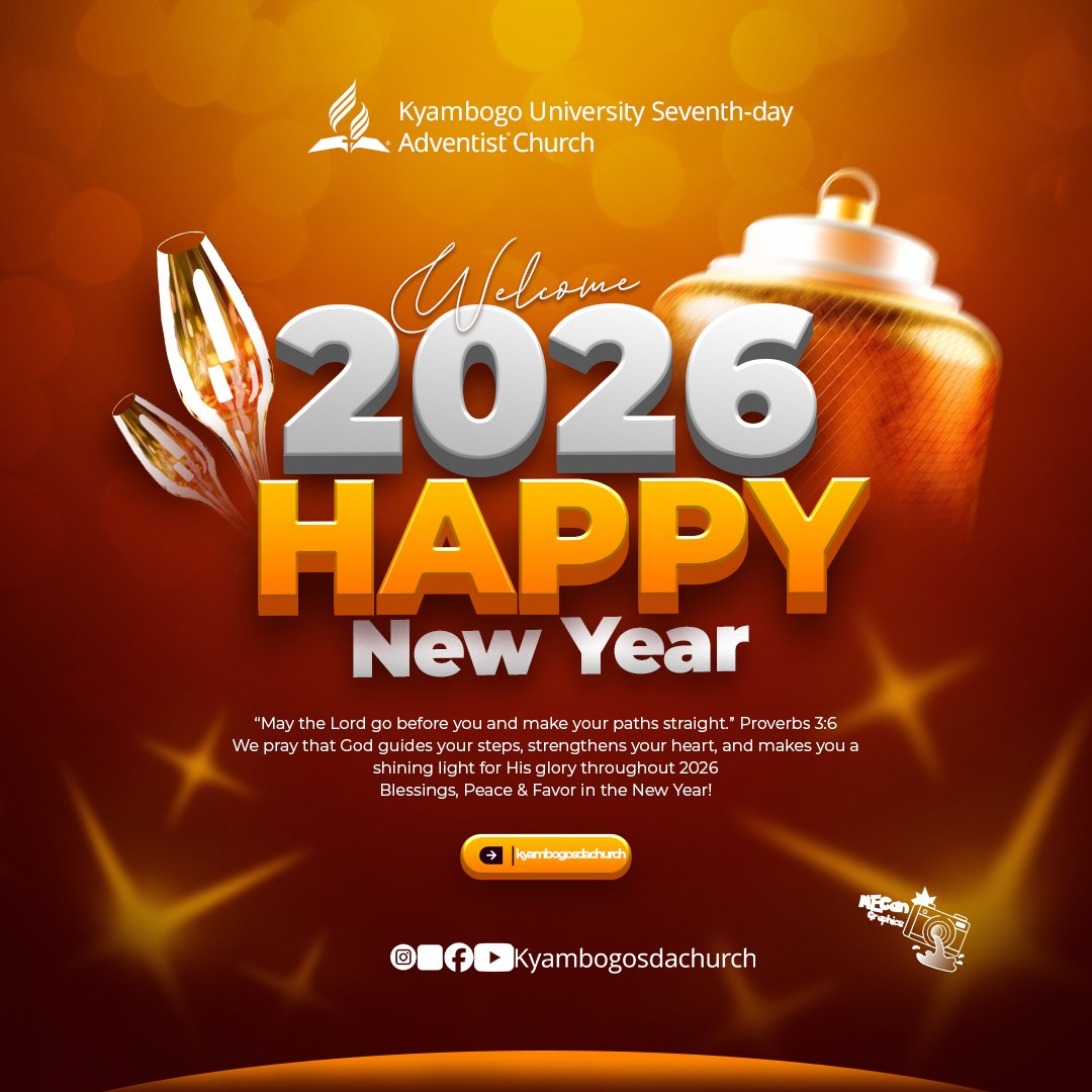 **Happy New Year 2026! 🎉**
A new year, fresh beginnings, and endless possibilities.
May 2026 bring you renewed hope, divine favor, good health, and joyful victories.
Step forward with faith—your best days are ahead!