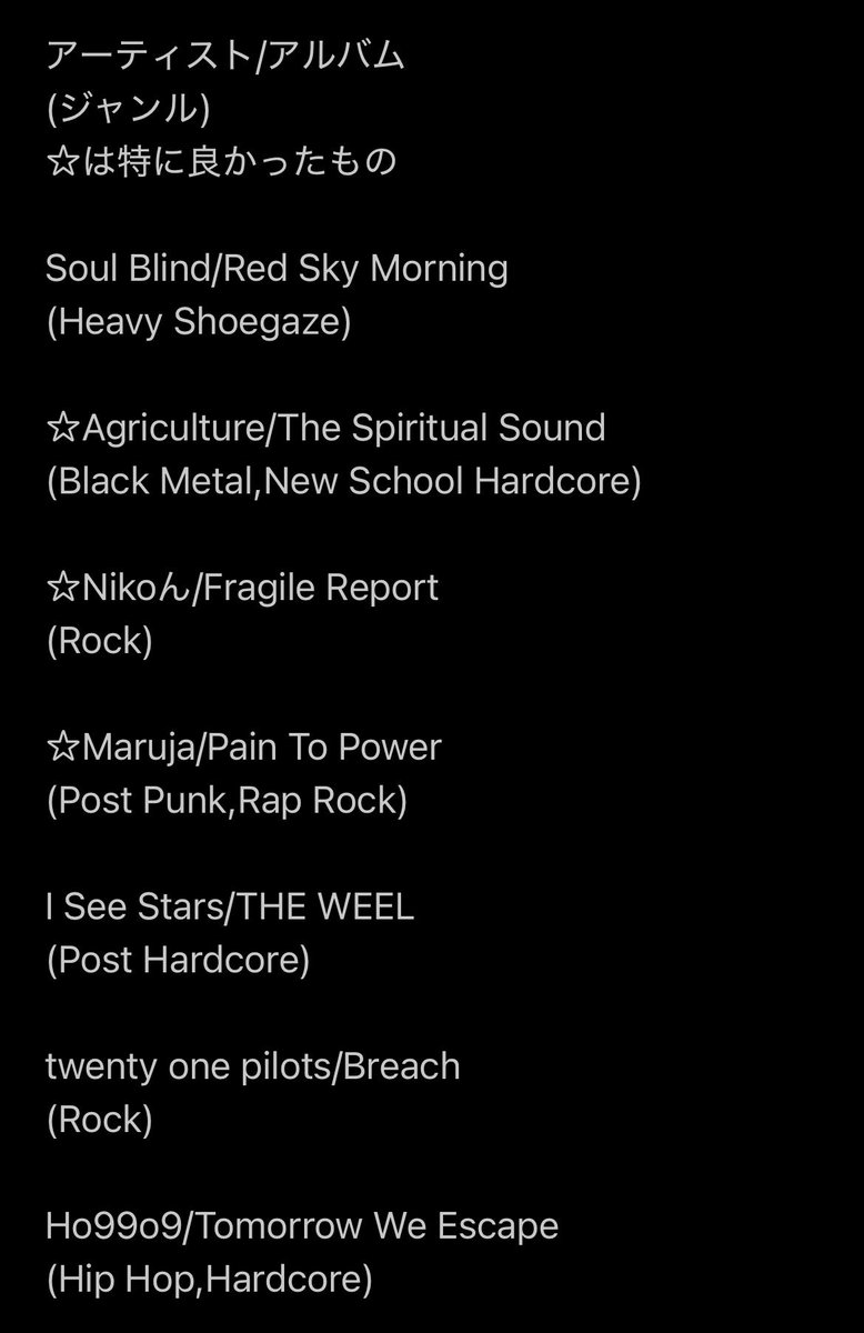 Andersonisdead's tweet photo. 2025ありがとうございました。
#ベストアルバム2025 
#AOTY2025 

↓続く https://t.co/xh6p578pjX