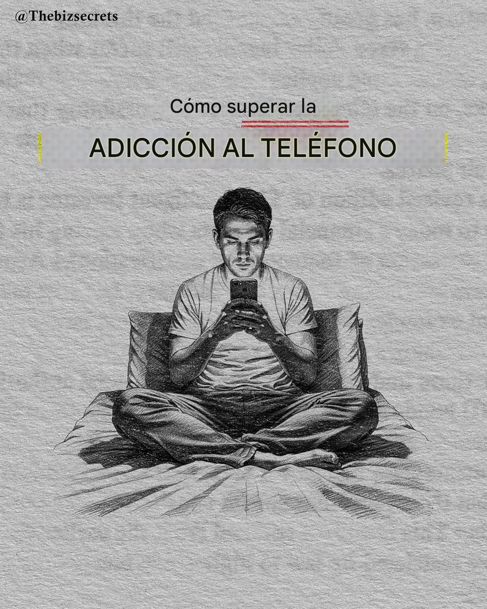 Cómo superar la adicción al teléfono

-Hilo- 🧵👇