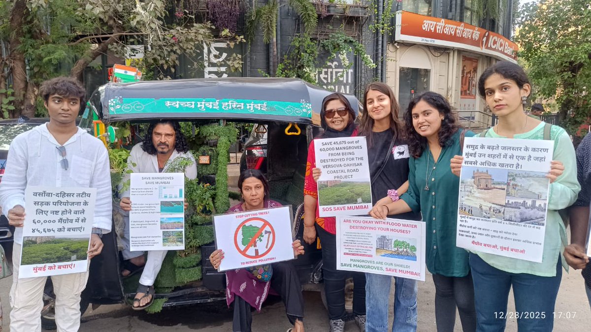 nirali_vaidya's tweet photo. A year of environmental apocalypse that was saved with civil resistance. #SaveAravalli #Saveaarey #Savehasdeo #savetapovan #savekanchagachibowli &amp; others. More aggression in 2026 not stopping till public servants get environmentally literate &amp; policies come in interest of planet. https://t.co/t4PYdGCgVW